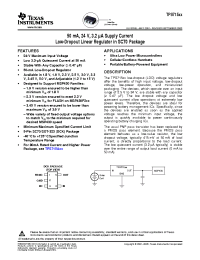 Datasheet TPS71525DCKR manufacturer TI